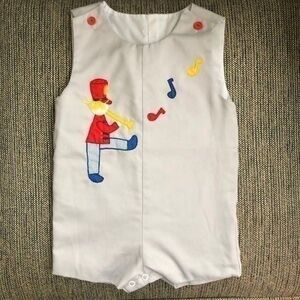 Vintage Romper Marching Band Music 9-12m